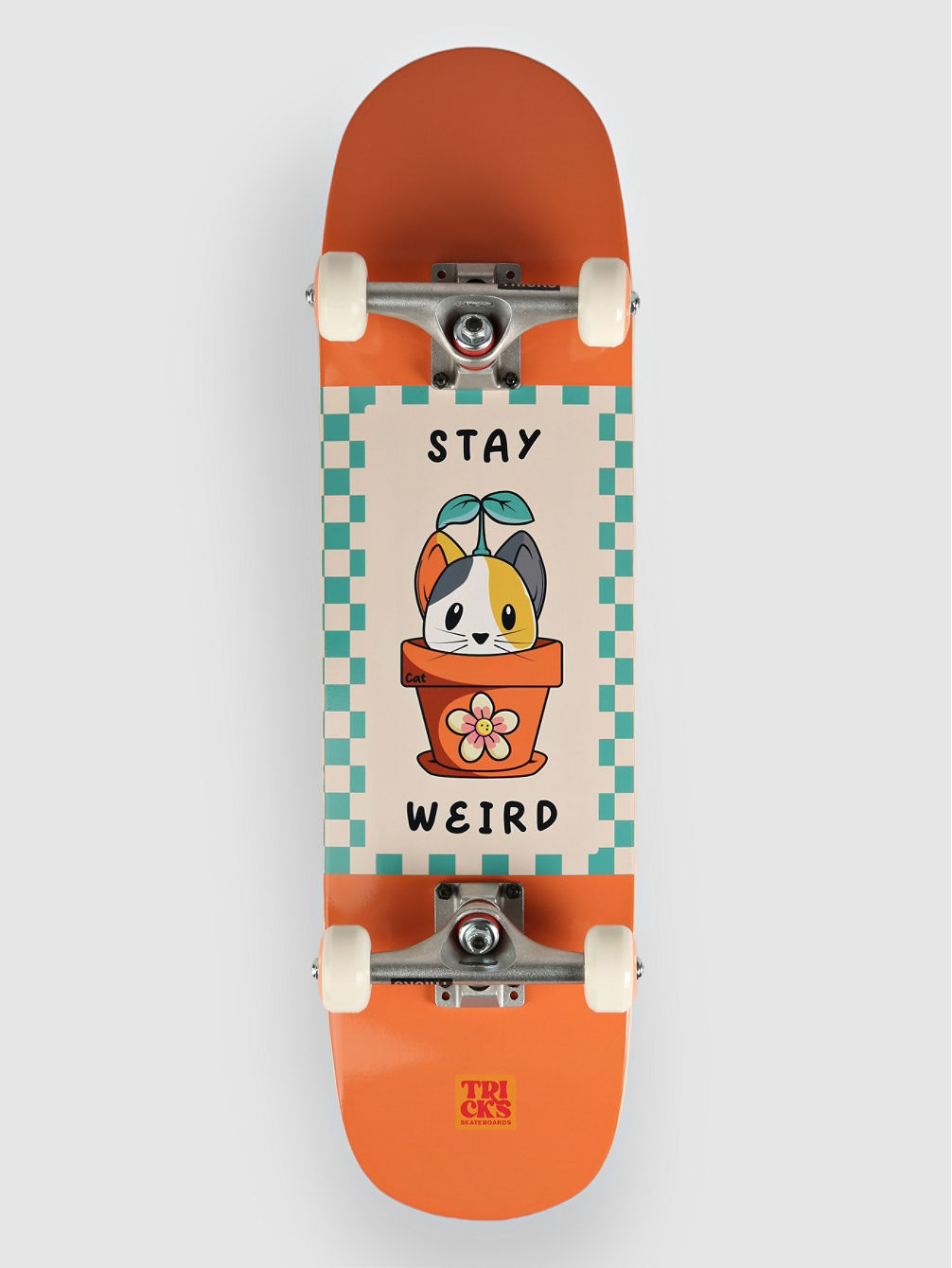 Stay Weird 7.5&amp;#034;X28.30&amp;#034; Skate Completo