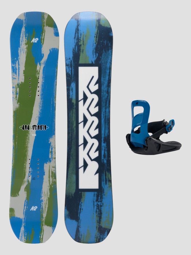 K2 Lil Mini + Mini Turbo XS 2025 Snowboard Set