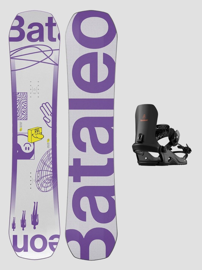 Bataleon Stuntwood + Fly S 2025 Kids Conjunto de Snowboard