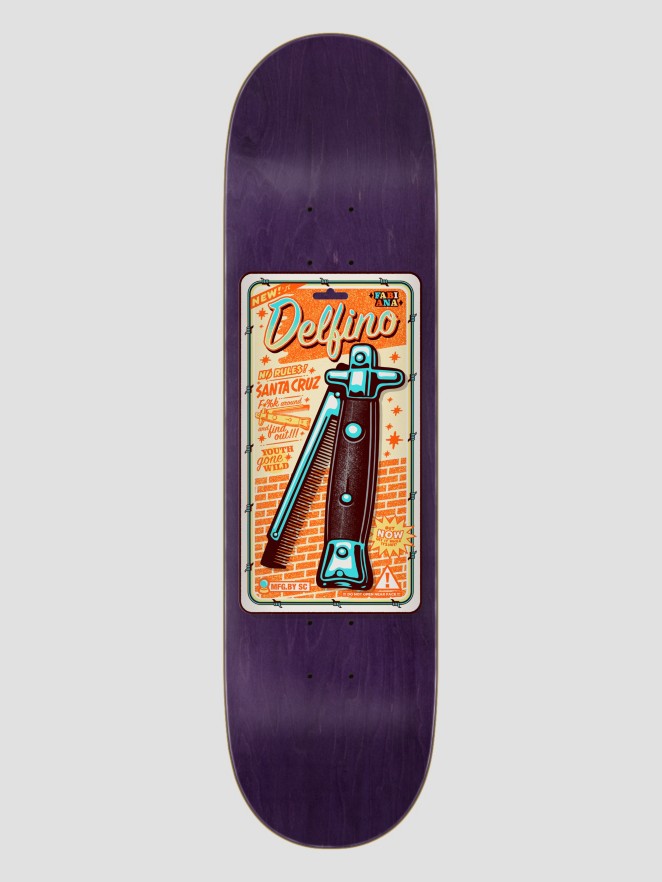 Santa Cruz Delfino Switchblade Comb 8.25″ Skateboard deck