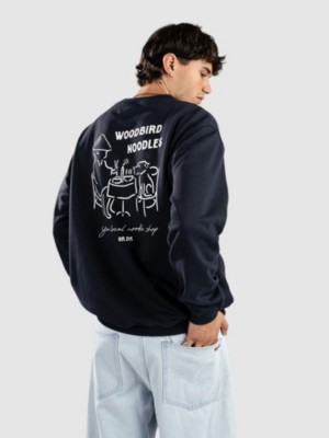 Woodbird Cane Noodle Crew Sweater navy kaufen