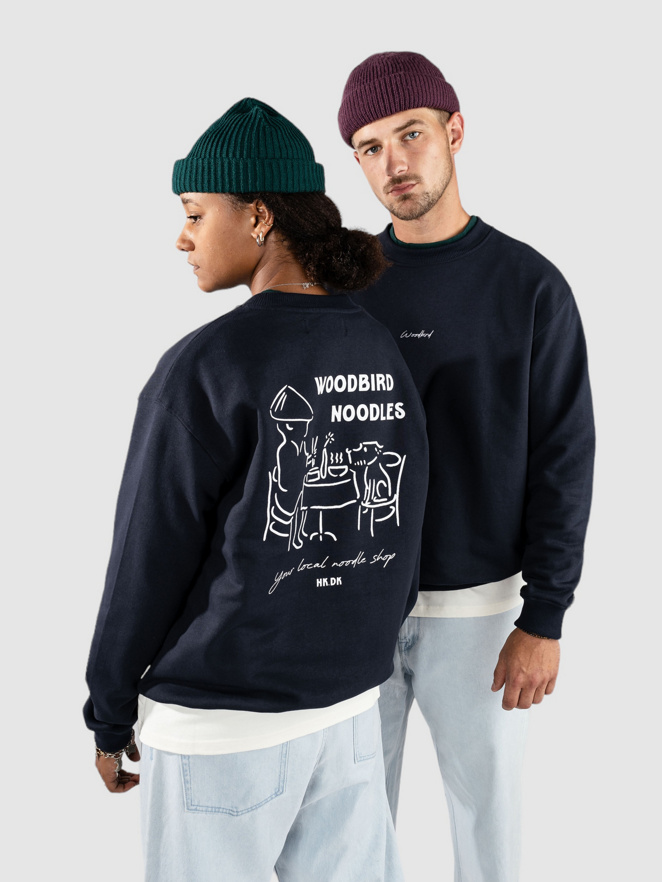 Woodbird Cane Noodle Crew Pulover