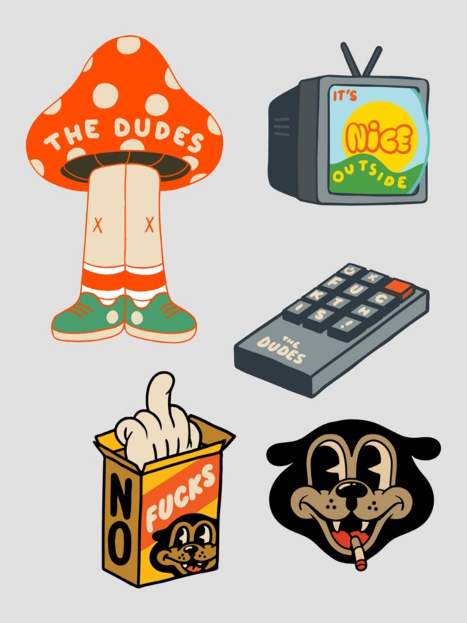 The Dudes Set 5 Sticker