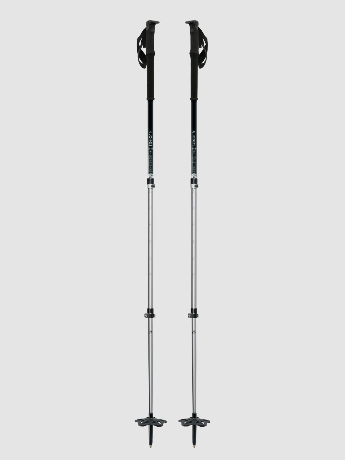 Jones Snowboards Talon 105-135 Teleskopstöcke silver