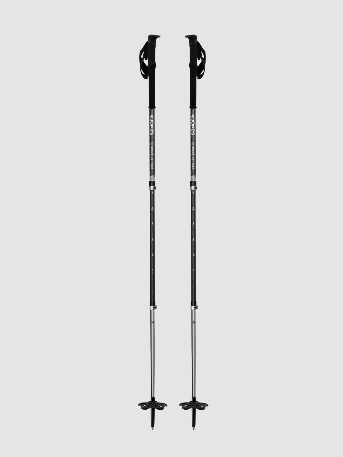 Jones Snowboards Talon Pro 105-135 Teleskopstöcke black