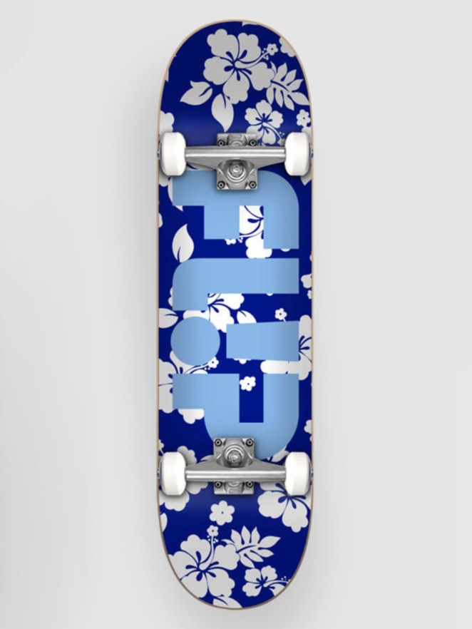 Flip Odyssey Team Floral Blue 7.25″X28.1″ Skateboard