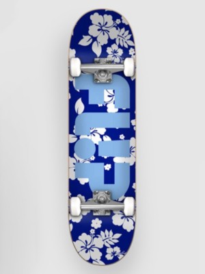 Odyssey Team Floral Blue 7.25&amp;#034;X28.1&amp;#034; Skateboard Completo