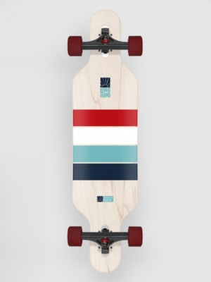 Photos - Skateboard Long Island Longboards  Longboards Stripe 36.95"X9.25" Drop Com 