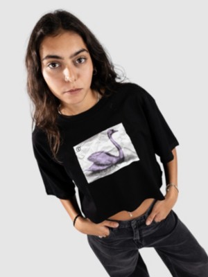 Swan Ss Relax Crop T-Shirt