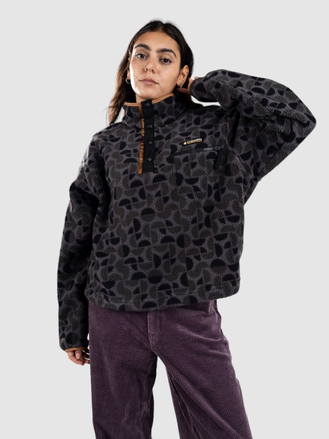 Columbia Helvetia II Printed Cropped Half Snap Sweatjacke