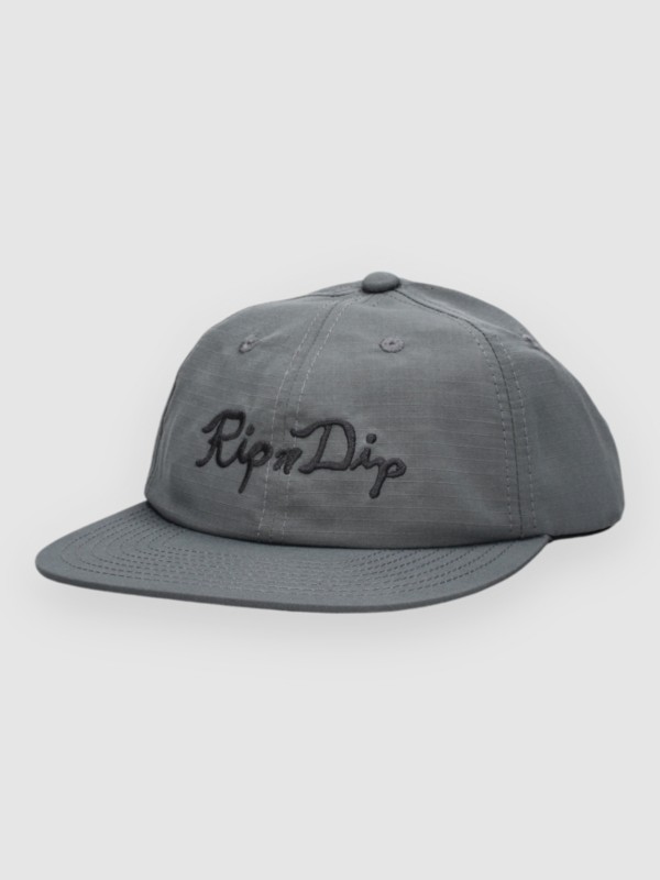 RIPNDIP Script Snapback Cap charcoal
