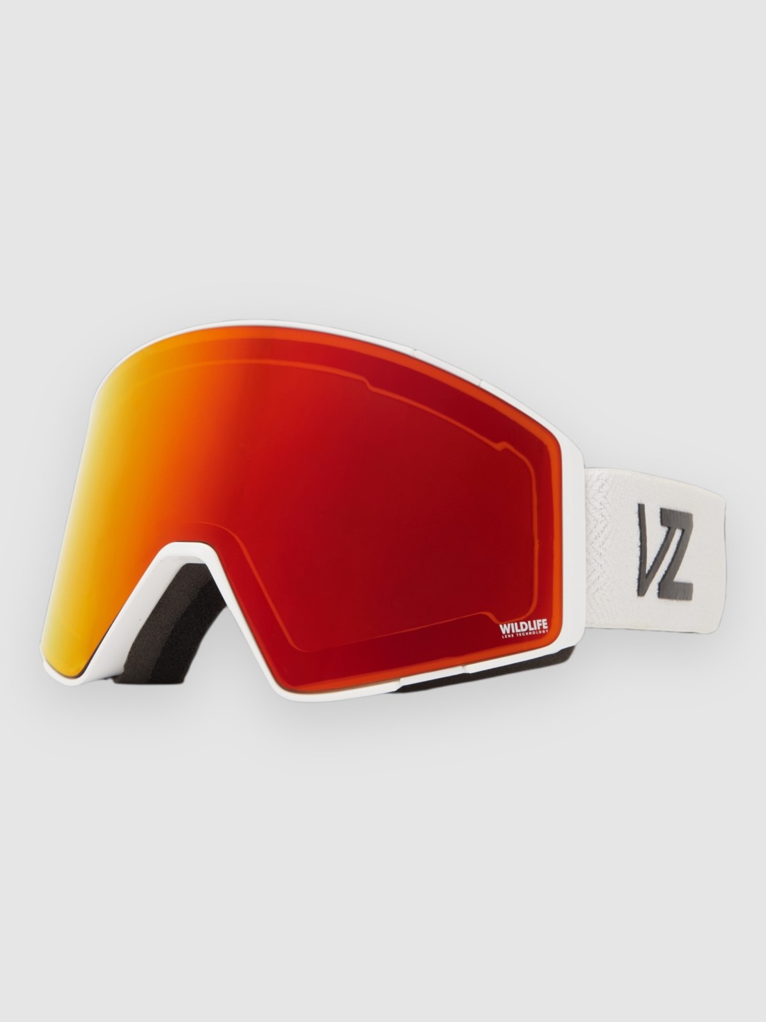VonZipper Capsule White Goggle fire chrome