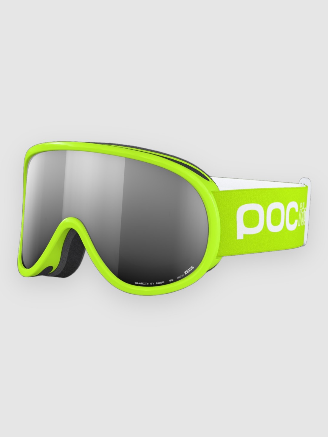 POC Pocito Retina Fluorescent Yellow/Green Goggle partly sunny silver