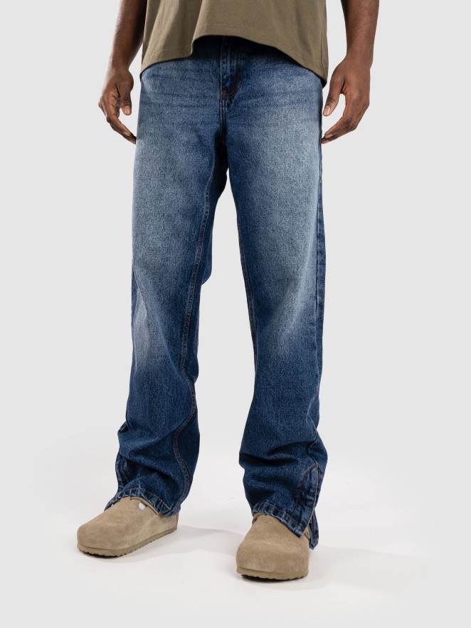 Urban Classics Heavy Ounce Straight Fit Zipped Jeansy