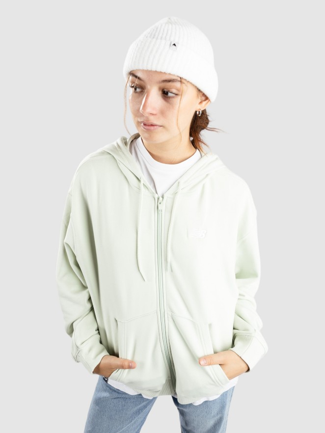 New Balance French Terry Full Hoodie med Dragkedja