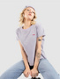 collegiate stripe h lilac