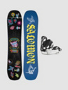Salomon Grail+Goodtime XS black Kids Snowboard-Set