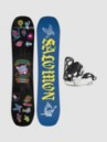 Salomon Grail+Goodtime XS black Kids Snowboard-Set