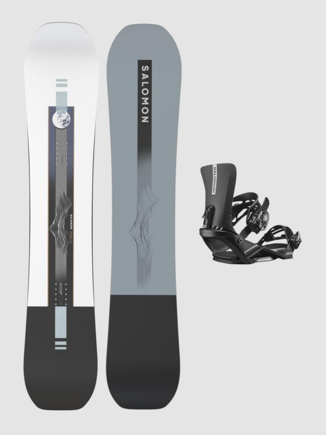 Salomon Sight+Rhythm M black Snowboardpaket