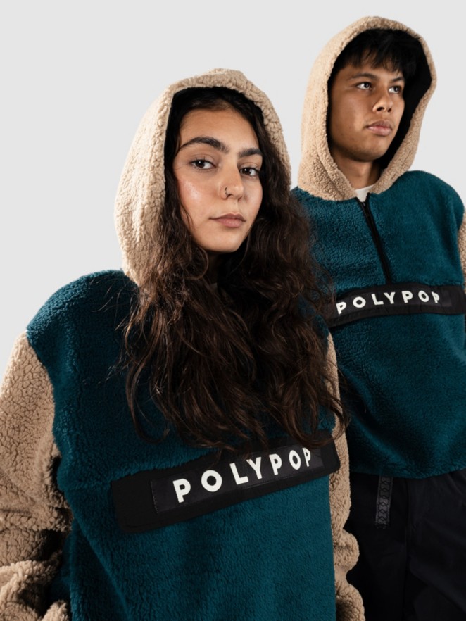 Polypop Fern Cut And Sew Sherpa Hoodie Jacket