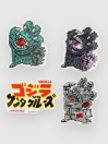 Santa Cruz X Godzilla Mylar 4 Sticker Pack