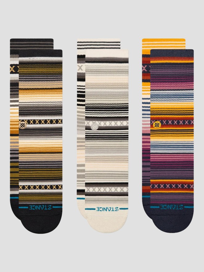 Stance Curren 3 Pack Strumpor