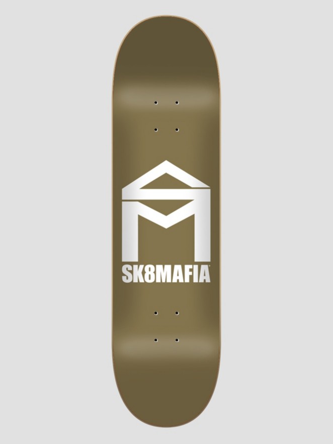 SK8 Mafia House Logo Gold Foil 8.25"X32" Skateboard De