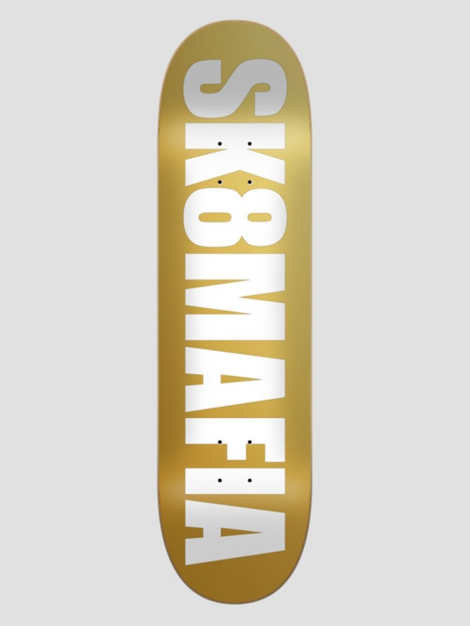 SK8 Mafia Og Logo Gold Foil 8.25"X32" Skateboard Deck