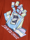 Santa Cruz Screaming Scratched Hand Strip Tricko