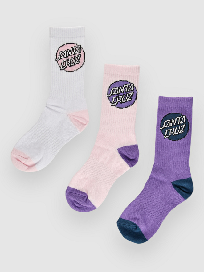 Santa Cruz Pop Dot 3 Pack Ponožky