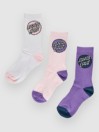 Santa Cruz Pop Dot 3 Pack Chaussettes