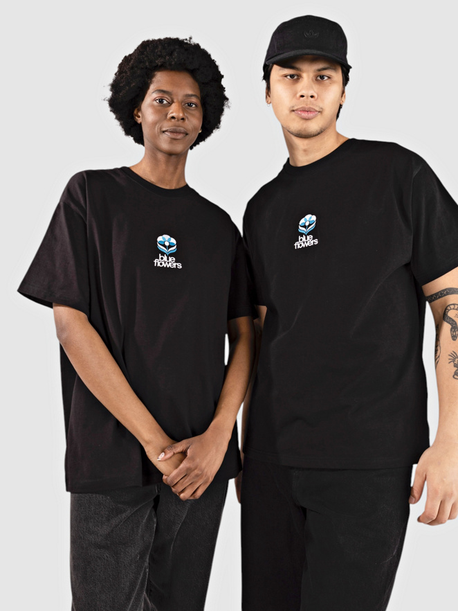 Blue Flowers Flower T-Shirt