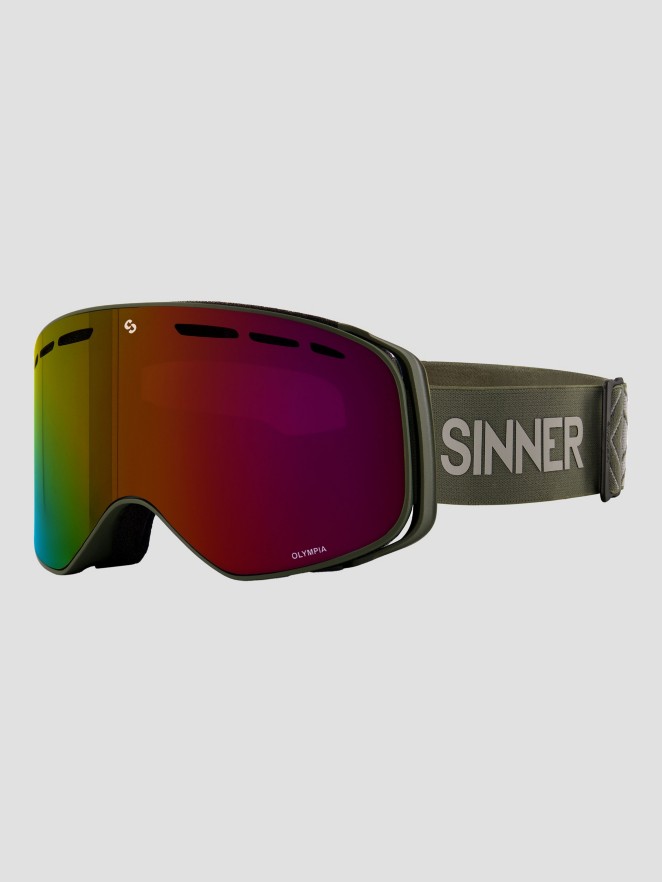 Sinner Olympia Matte Moss Green Maschera