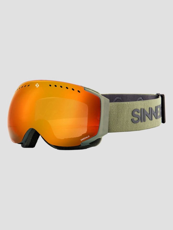 Sinner Emerald Matte Moss Green Goggle