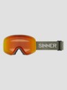 Sinner Snowghost Sintrast Trans+ Matte Moss Grn Snowboardové brýle