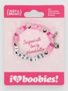 Keep a Breast I Love Boobies Kandi Jewellery