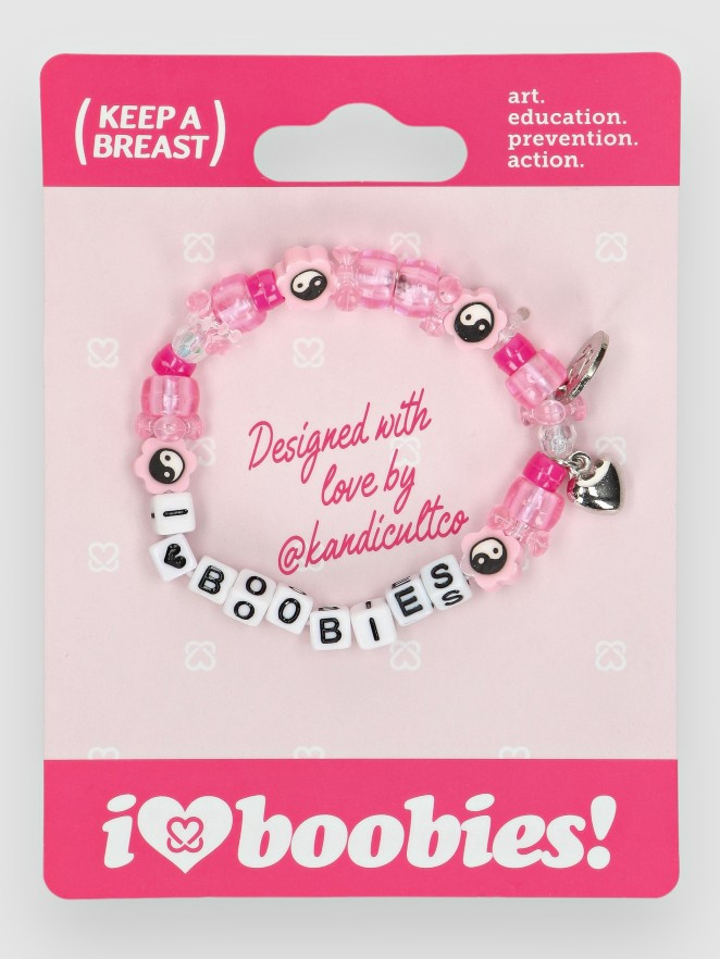 Keep a Breast I Love Boobies Kandi