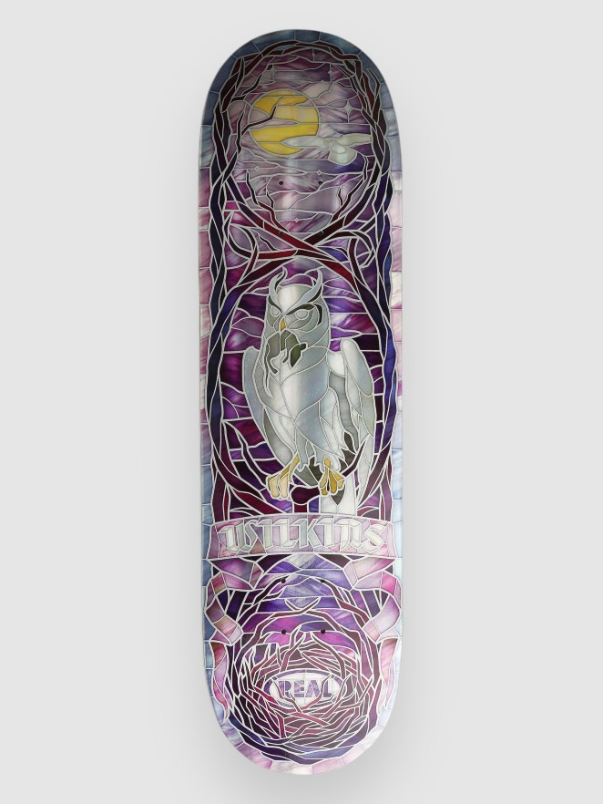 Real Wilkins Holo Rnbw Foil Cathedral 8.5" Skateboard deck