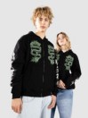 Smile And Wave Double Happiness Zip Hoodie