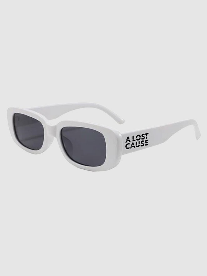 A Lost Cause Hype White Sunglasses