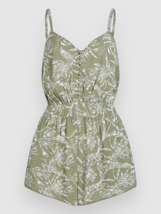 O'Neill Thin Strap Buttoned Romper Jumpsuit