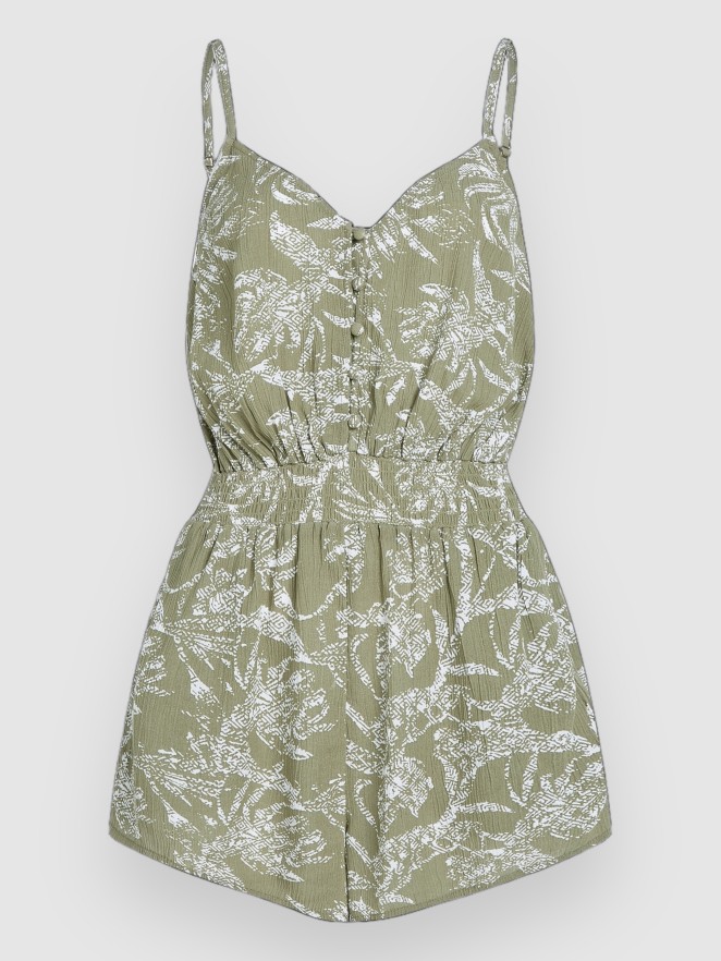 O'Neill Thin Strap Buttoned Romper Jumpsuit