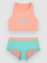 coral pink colour block