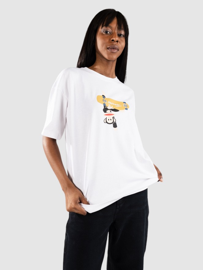 Daisy Street x Paul Frank Oversized Julius Skateboard Print Camiseta
