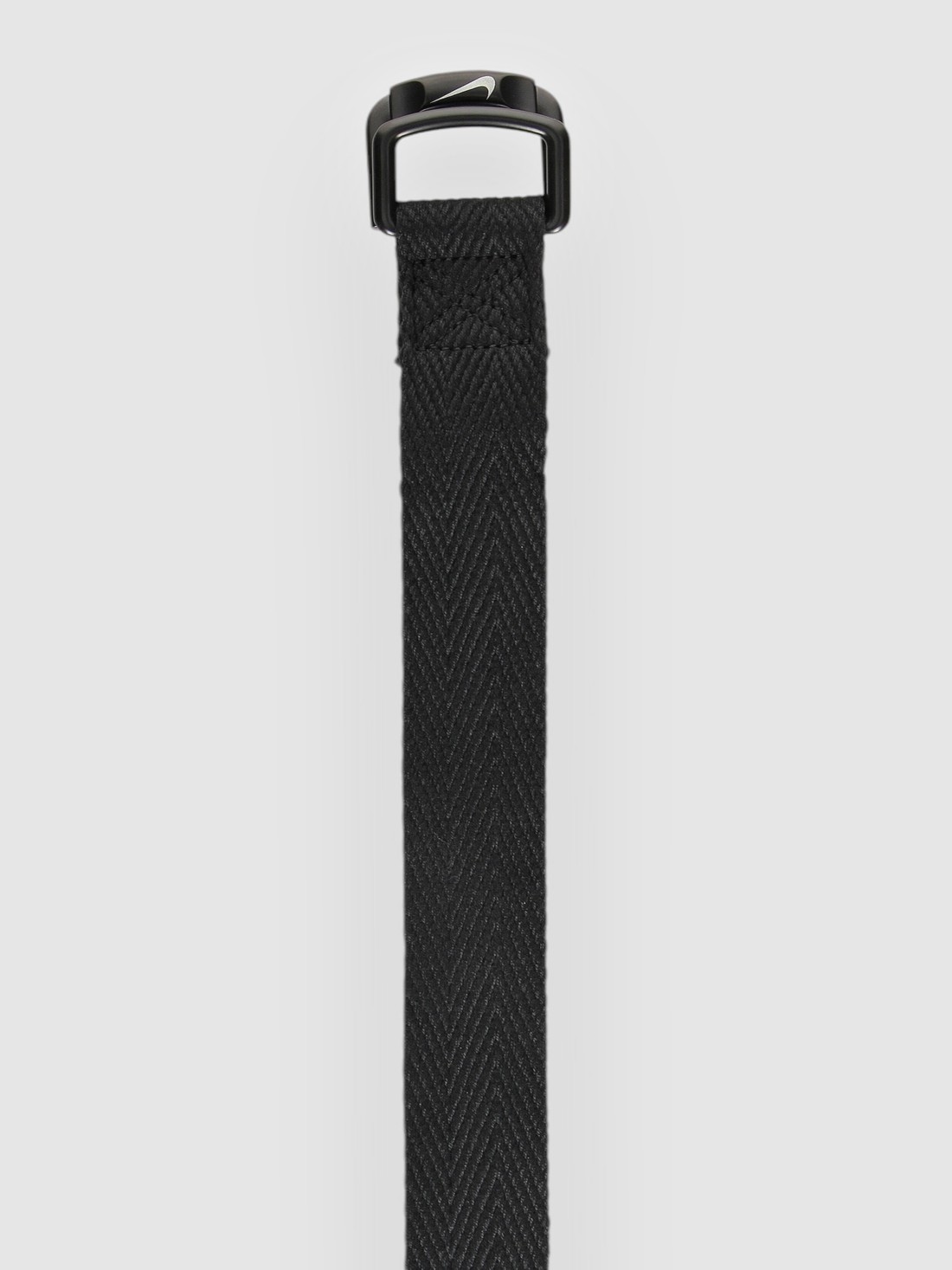 Nike D-Ring Heringbone Web Elongated Tail Gürtel matte black