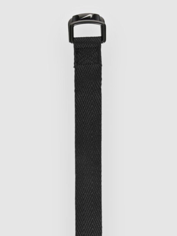 Nike D-Ring Heringbone Web Elongated Tail Gürtel matte black