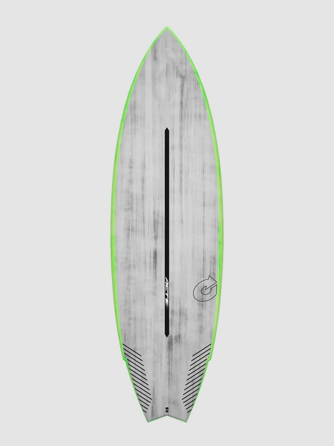 Torq Act Prepreg Go-Kart Greenrail 5'10 Surfboard