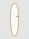 Torq Epoxy Tet Mod Fish Orangerail 7'2 Surfboard