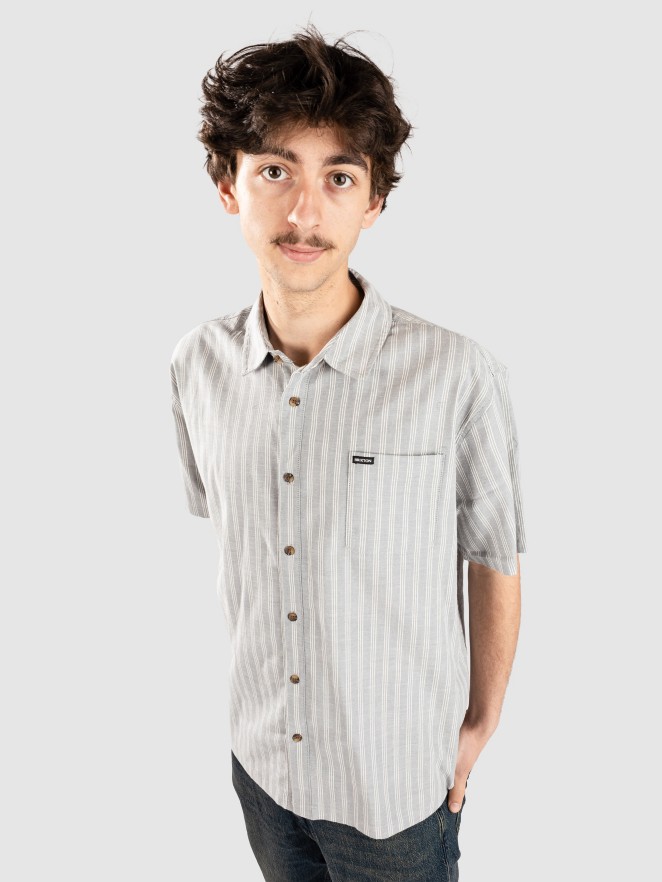 Brixton Cru Oxford Stripe Tricko