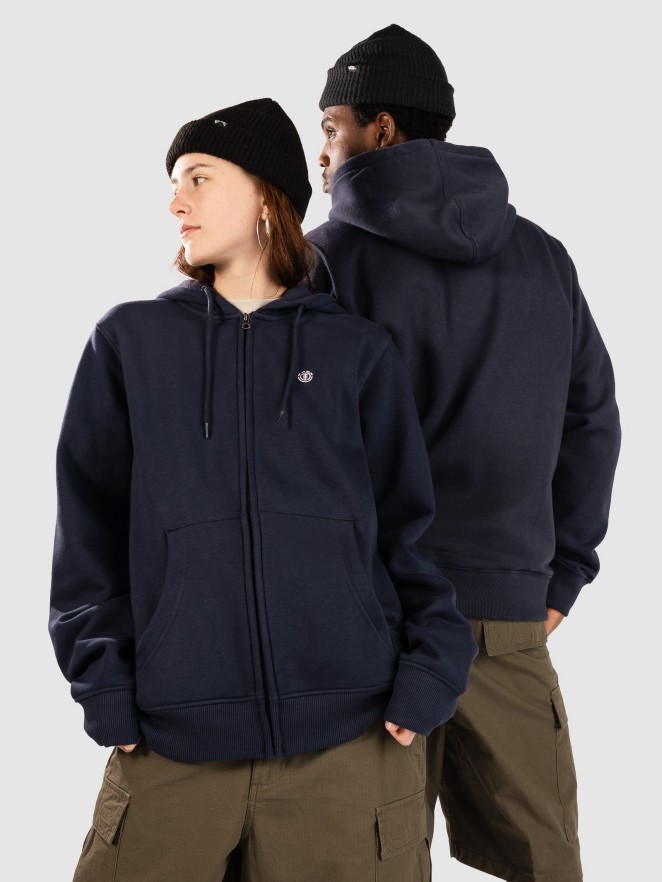 Element Icon Embroidery Zip Hoodie